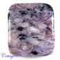 CERTIFIED  68.58Cts. NATURAL PURPEL CHAROITE CUSHION SHAPE CABOCHON GEMSTONE C6-2182