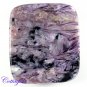 CERTIFIED 68.58Cts. NATURAL PURPEL CHAROITE CUSHION SHAPE CABOCHON GEMSTONE C6-2182