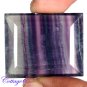 CERTIFIED 78.85Cts. NATURAL PURPLE FLUORITE CUT GEMSTONE C6-14