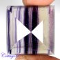 CERTIFIED 68.73Cts. NATURAL PURPLE FLUORITE CUT GEMSTONE C6-05