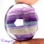 CERTIFIED 60.10Cts. NATURAL PURPLE FLUORITE CUT GEMSTONE C6-11