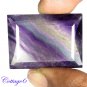 CERTIFIED 63.82Cts. NATURAL PURPLE FLUORITE CUT GEMSTONE C6-12
