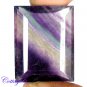 CERTIFIED 69.98Cts. NATURAL PURPLE FLUORITE CUT GEMSTONE C6-08