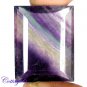 CERTIFIED 69.98Cts. NATURAL PURPLE FLUORITE CUT GEMSTONE C6-08
