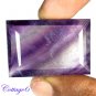 CERTIFIED 87.76Cts. NATURAL PURPLE FLUORITE CUT GEMSTONE C6-17