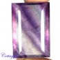 CERTIFIED 87.76Cts. NATURAL PURPLE FLUORITE CUT GEMSTONE C6-17