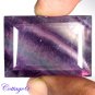 CERTIFIED 84.14Cts. NATURAL PURPLE FLUORITE CUT GEMSTONE C6-04
