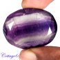 CERTIFIED 57.62Cts. NATURAL PURPLE FLUORITE CUT GEMSTONE C6-16