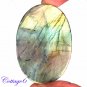 CERTIFIED 180.67Cts. NATURAL GOLDEN FLASH LABRADORITE CABOCHON GEMSTONE C6-234