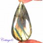CERTIFIED 134.25Cts. NATURAL GOLDEN FLASH LABRADORITE CABOCHON GEMSTONE C6-238