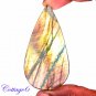 CERTIFIED 134.25Cts. NATURAL GOLDEN FLASH LABRADORITE CABOCHON GEMSTONE C6-238