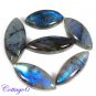 CERTIFIED 6Pcs. 161.00Cts. NATURAL LABRADORITE BLUE FLASH LOT CAB GEMSTONE C6-447