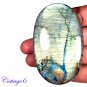 CERTIFIED 315.52Cts. NATURAL GOLDEN FLASH LABRADORITE CABOCHON GEMSTONE C6-257