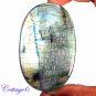CERTIFIED 315.52Cts. NATURAL GOLDEN FLASH LABRADORITE CABOCHON GEMSTONE C6-257