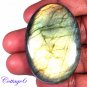 Pink 130.53Cts. NATURAL GOLDEN FLASH LABRADORITE CABOCHON GEMSTONE C6-248