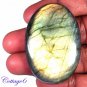 Pink 130.53Cts. NATURAL GOLDEN FLASH LABRADORITE CABOCHON GEMSTONE C6-248