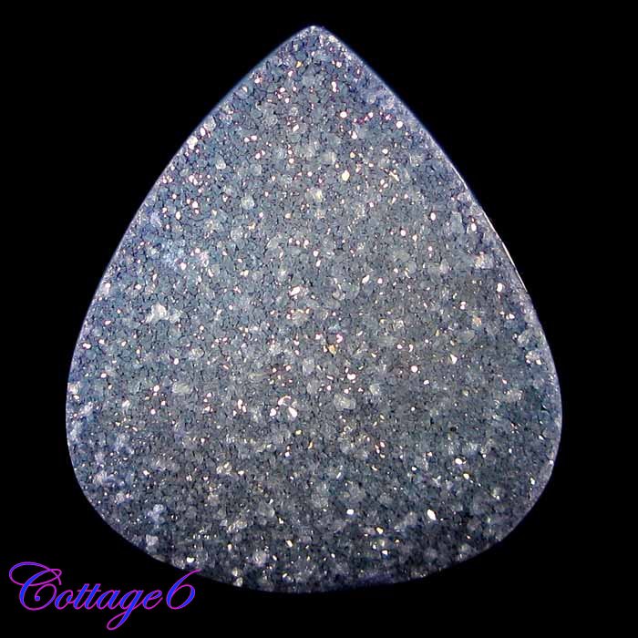CERTIFIED 89.25Cts. CRYSTAL DRUZY AGATE GEODE CABOCHON GEMSTONE C6-749