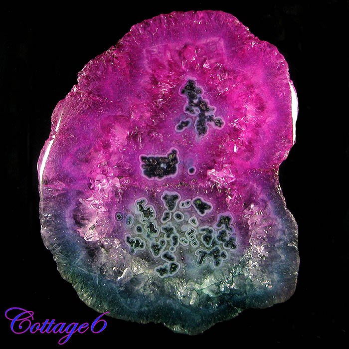 CERTIFIED 143.75Cts. ONYX DRUZY AGATE GEODE CABOCHON GEMSTONE C6-391
