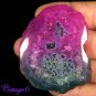 CERTIFIED 143.75Cts. ONYX DRUZY AGATE GEODE CABOCHON GEMSTONE C6-391