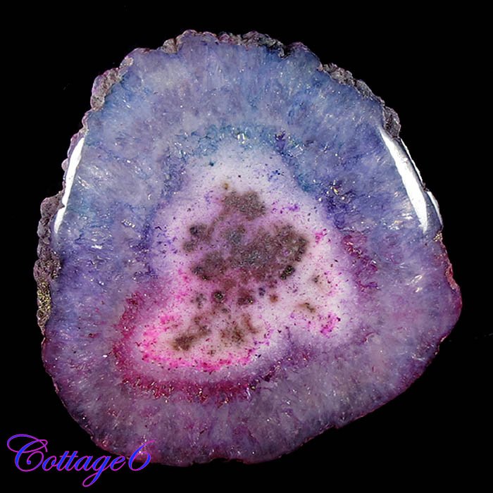 CERTIFIED 106.84Cts. SOLAR DRUZY AGATE GEODE CABOCHON GEMSTONE C6-1026