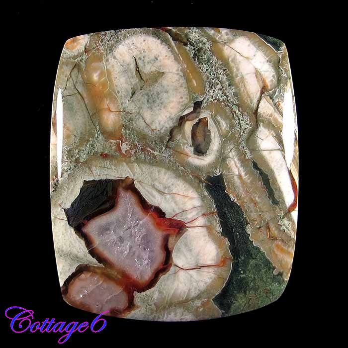 CERTIFIED  52.25Cts. NATURAL JASPER CABOCHON GEMSTONE C6-319