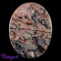 Certfied 123.15Cts. NATURAL PICTURE JASPER CABOCHON GEMSTONE C6-345