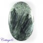 Certified  54.75Cts. NATURAL SERAPHINITE CABOCHON GEMSTONE C6-2515