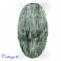 Certified  56.95Cts. NATURAL SERAPHINITE CABOCHON GEMSTONE C6-2507