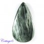 Certified  19.10Cts. NATURAL SERAPHINITE CABOCHON GEMSTONE C6-2496