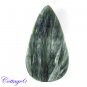 Certified 19.10Cts. NATURAL SERAPHINITE CABOCHON GEMSTONE C6-2496