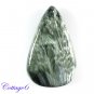 Certified  17.20Cts. NATURAL SERAPHINITE CABOCHON GEMSTONE C6-2499