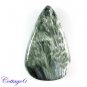 Certified  17.20Cts. NATURAL SERAPHINITE CABOCHON GEMSTONE C6-2499