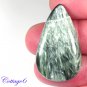 Certified  25.80Cts. NATURAL SERAPHINITE CABOCHON GEMSTONE C6-2498