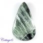 Certified  24.30Cts. NATURAL SERAPHINITE CABOCHON GEMSTONE C6-2500