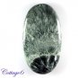 Certfied 35.90Cts. NATURAL SERAPHINITE CABOCHON GEMSTONE C6-2501