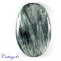 Certfied 39.85Cts. NATURAL SERAPHINITE CABOCHON GEMSTONE C6-2512