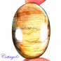 Certified 116.50Cts. NATURAL GOLDEN FLASH LABRADORITE CABOCHON GEMSTONE C6-2583