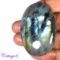 Certified 119.95Cts. NATURAL GOLDEN FLASH LABRADORITE CABOCHON GEMSTONE C6-2556
