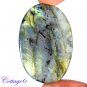 Certified 119.95Cts. NATURAL GOLDEN FLASH LABRADORITE CABOCHON GEMSTONE C6-2556
