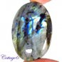 Certified 119.95Cts. NATURAL GOLDEN FLASH LABRADORITE CABOCHON GEMSTONE C6-2556