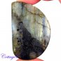 Certfied 114.75Cts. NATURAL GOLDEN FLASH LABRADORITE CABOCHON GEMSTONE C6-2566