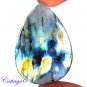 certfied 114.55Cts. NATURAL GOLDEN FLASH LABRADORITE CABOCHON GEMSTONE C6-2577