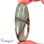Certfied 77.90Cts. NATURAL GOLDEN FLASH LABRADORITE CABOCHON GEMSTONE C6-2570