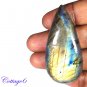 Certfied 88.90Cts. NATURAL GOLDEN FLASH LABRADORITE CABOCHON GEMSTONE C6-2586