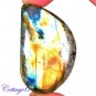 Certfied 89.75Cts. NATURAL GOLDEN FLASH LABRADORITE CABOCHON GEMSTONE C6-2598