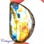Certfied 89.75Cts. NATURAL GOLDEN FLASH LABRADORITE CABOCHON GEMSTONE C6-2598