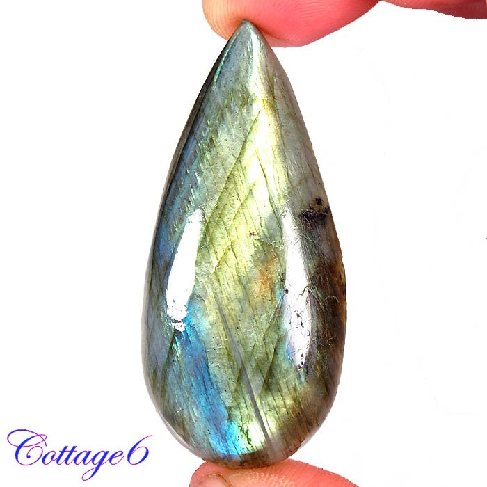 Certfied 87.50Cts. NATURAL GOLDEN FLASH LABRADORITE CABOCHON GEMSTONE C6-2594