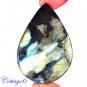 Certfied 133.85Cts. NATURAL GOLDEN FLASH LABRADORITE CABOCHON GEMSTONE C6-2585