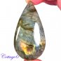 Certfied 136.05Cts. NATURAL GOLDEN FLASH LABRADORITE CABOCHON GEMSTONE C6-2599