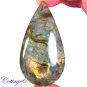 Certfied 136.05Cts. NATURAL GOLDEN FLASH LABRADORITE CABOCHON GEMSTONE C6-2599